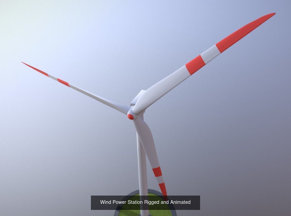 Windturbines Large Package 3D Model Collection_8