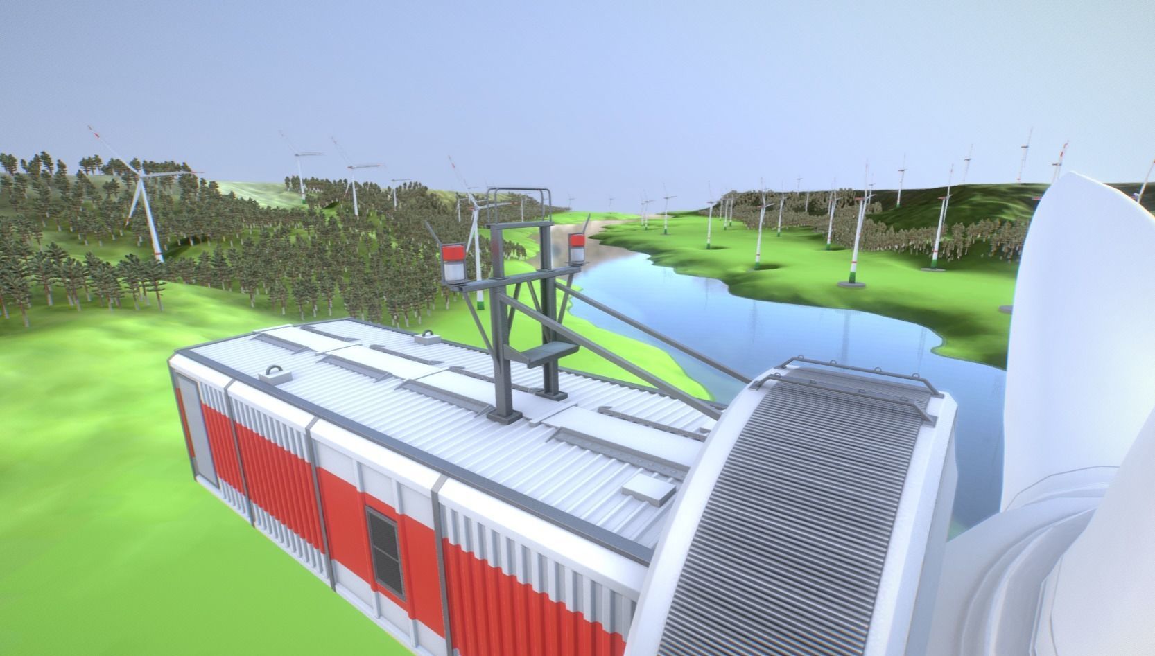 Windturbines Large Package 3D Model Collection_94