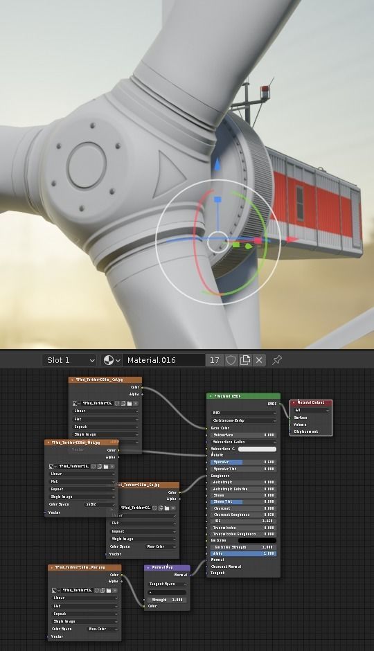 Windturbines Large Package 3D Model Collection_17