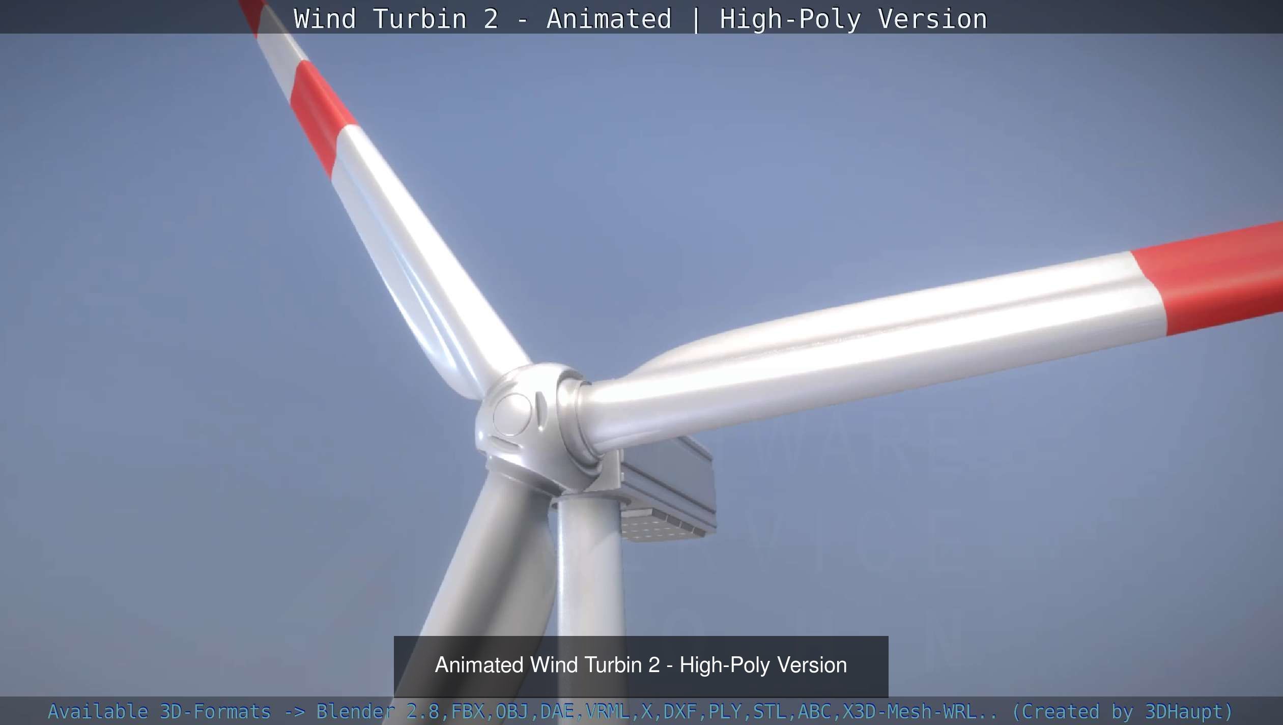 Windturbines Large Package 3D Model Collection_11