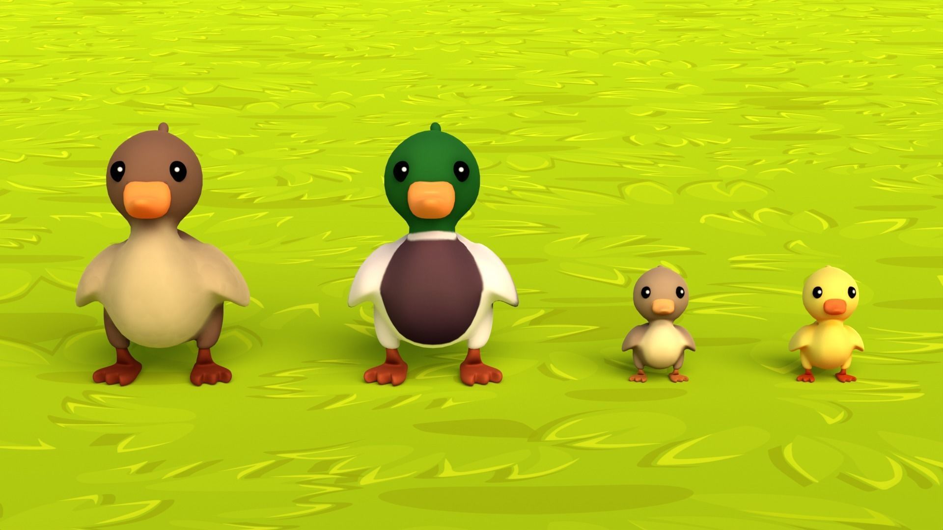 3D model Farm Animals Pack Low-poly 3D model_5