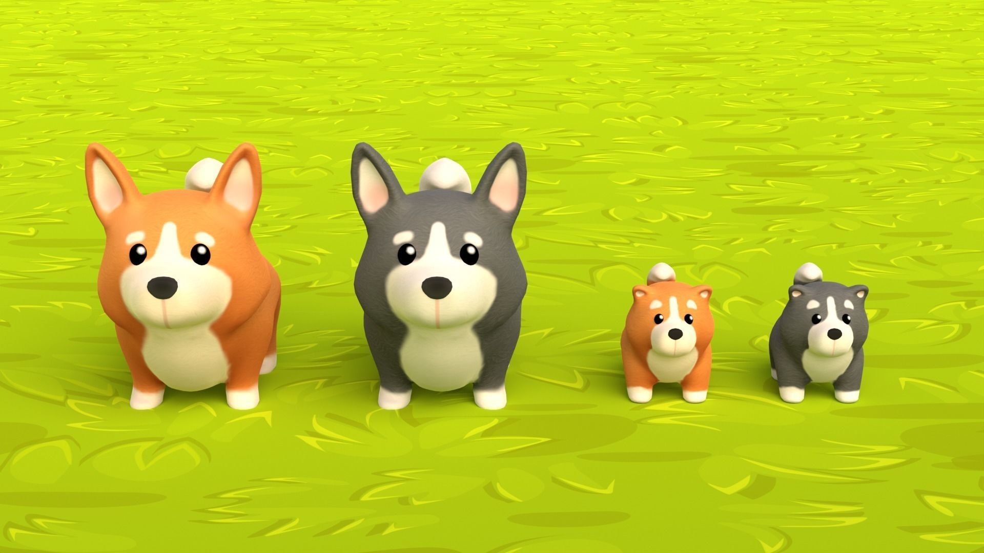3D model Farm Animals Pack Low-poly 3D model_3