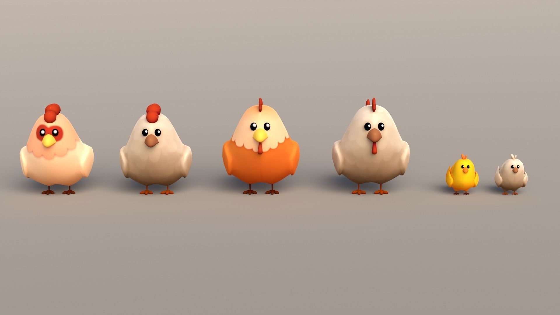 3D model Farm Animals Pack Low-poly 3D model_6