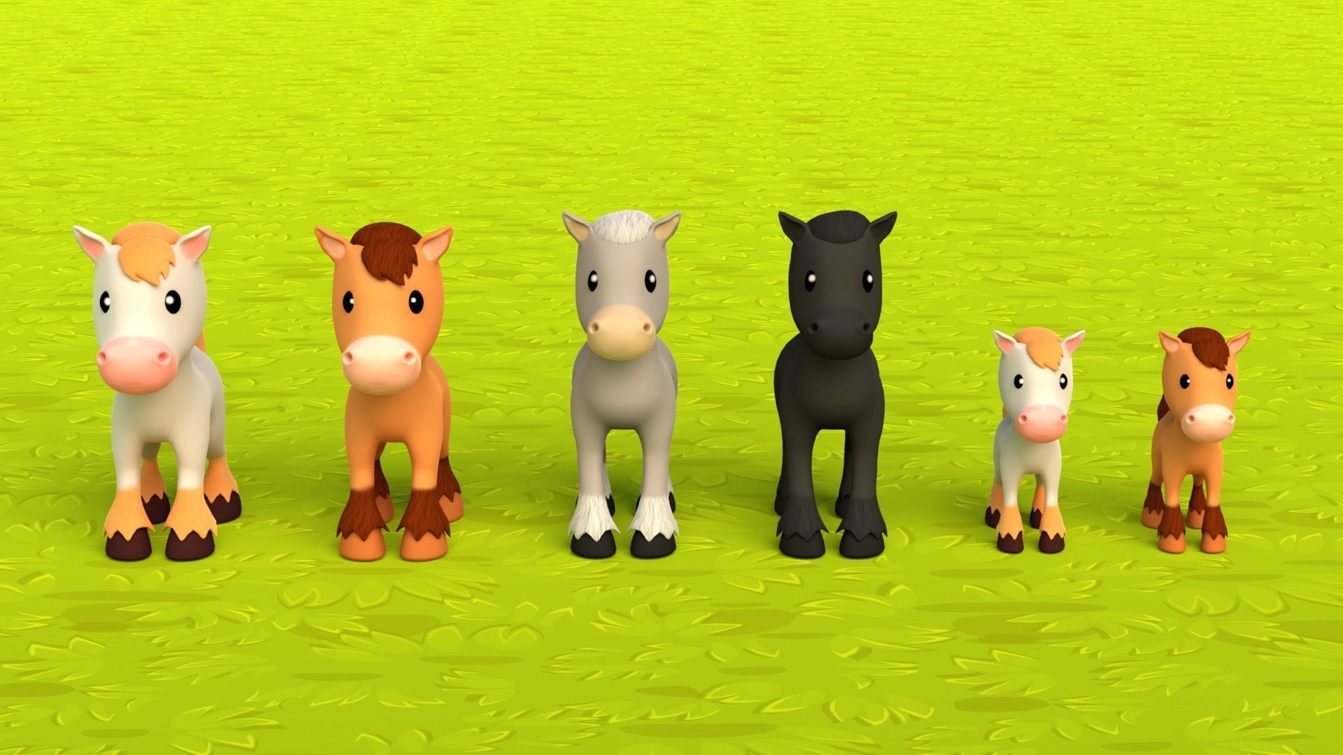 3D model Farm Animals Pack Low-poly 3D model_9