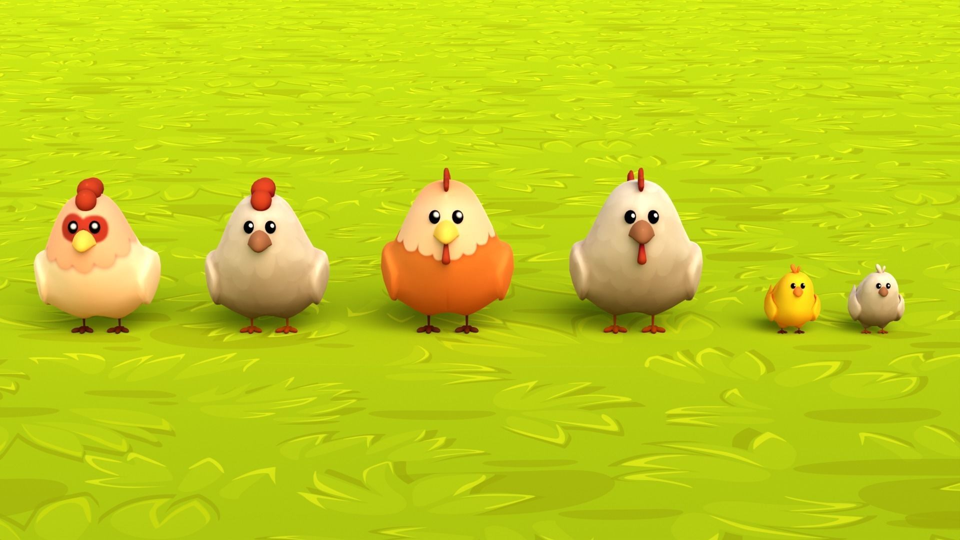 3D model Farm Animals Pack Low-poly 3D model_7