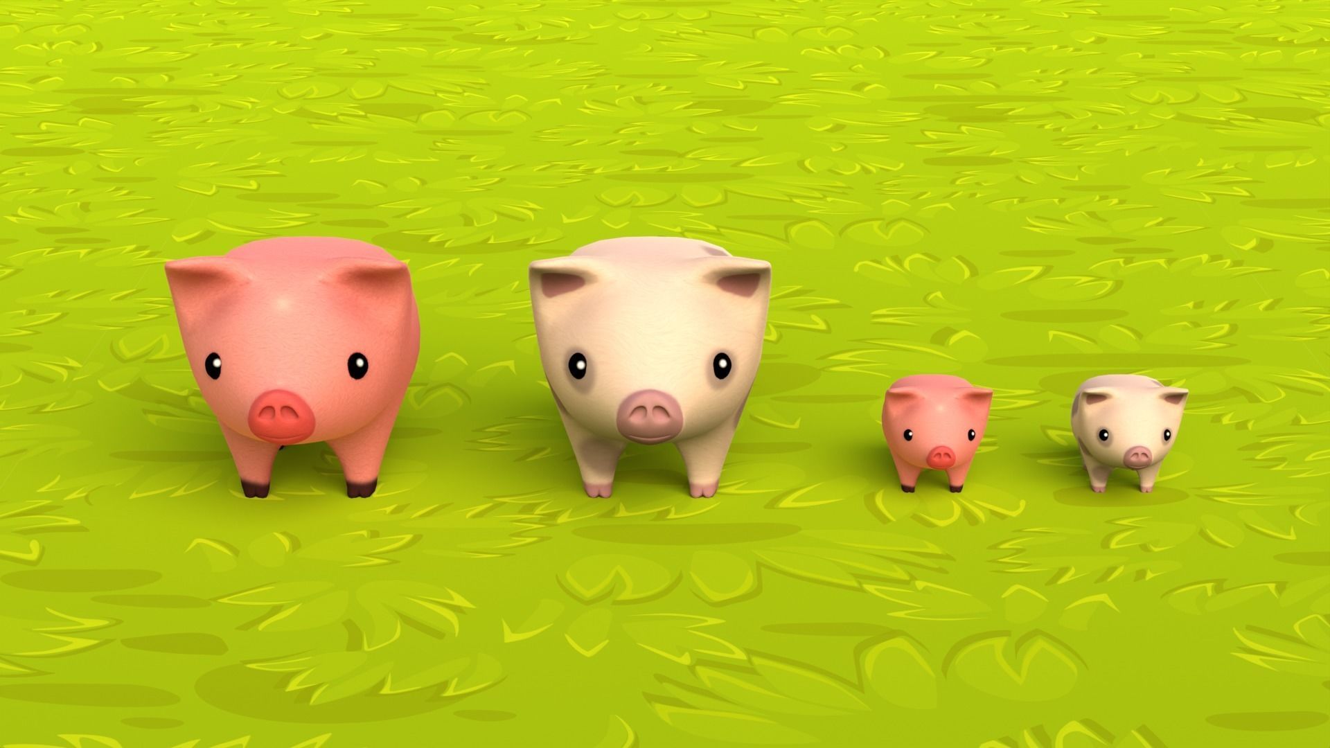 3D model Farm Animals Pack Low-poly 3D model_11
