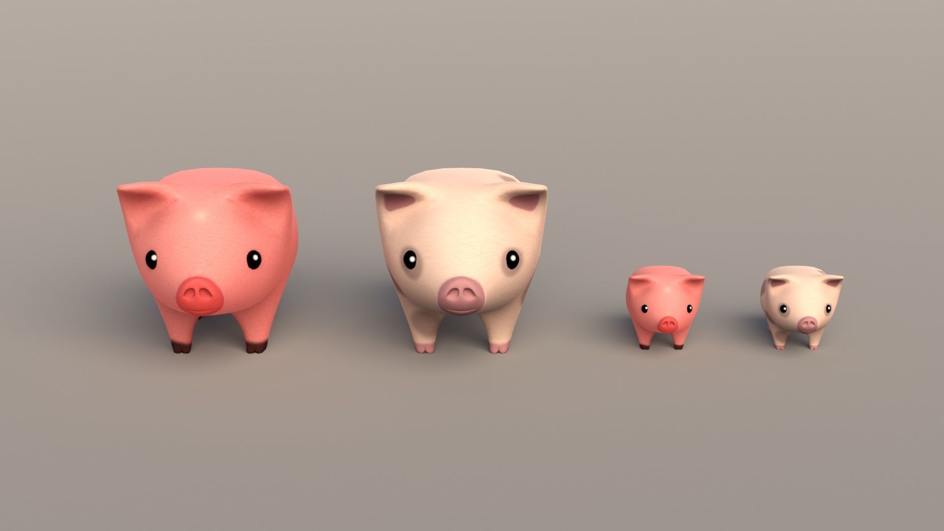 3D model Farm Animals Pack Low-poly 3D model_10