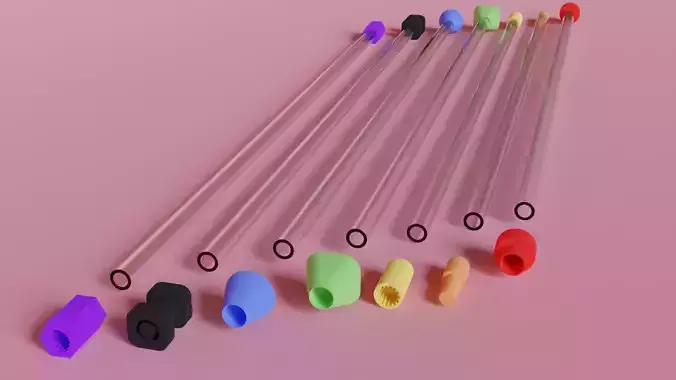  Micro Capillary Tube with Secure Cap printable 3D Model 3D print model