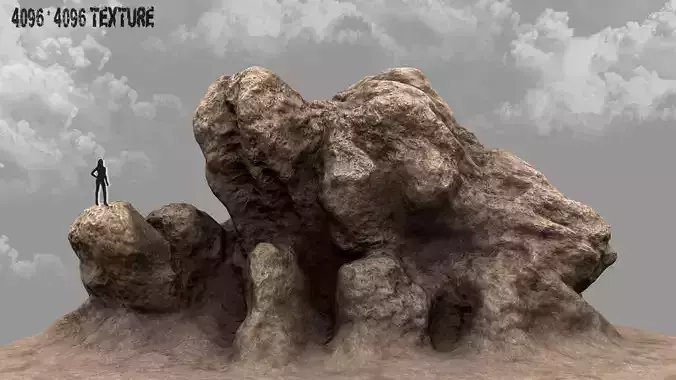 Rock tree stump in sepia