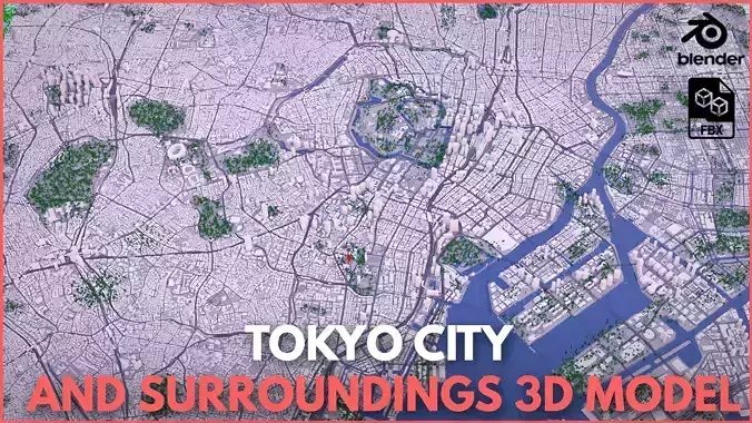 Tokyo city and 3D Surroundngs 