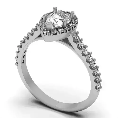 Lux ring silver gold jewelry printable 3D model