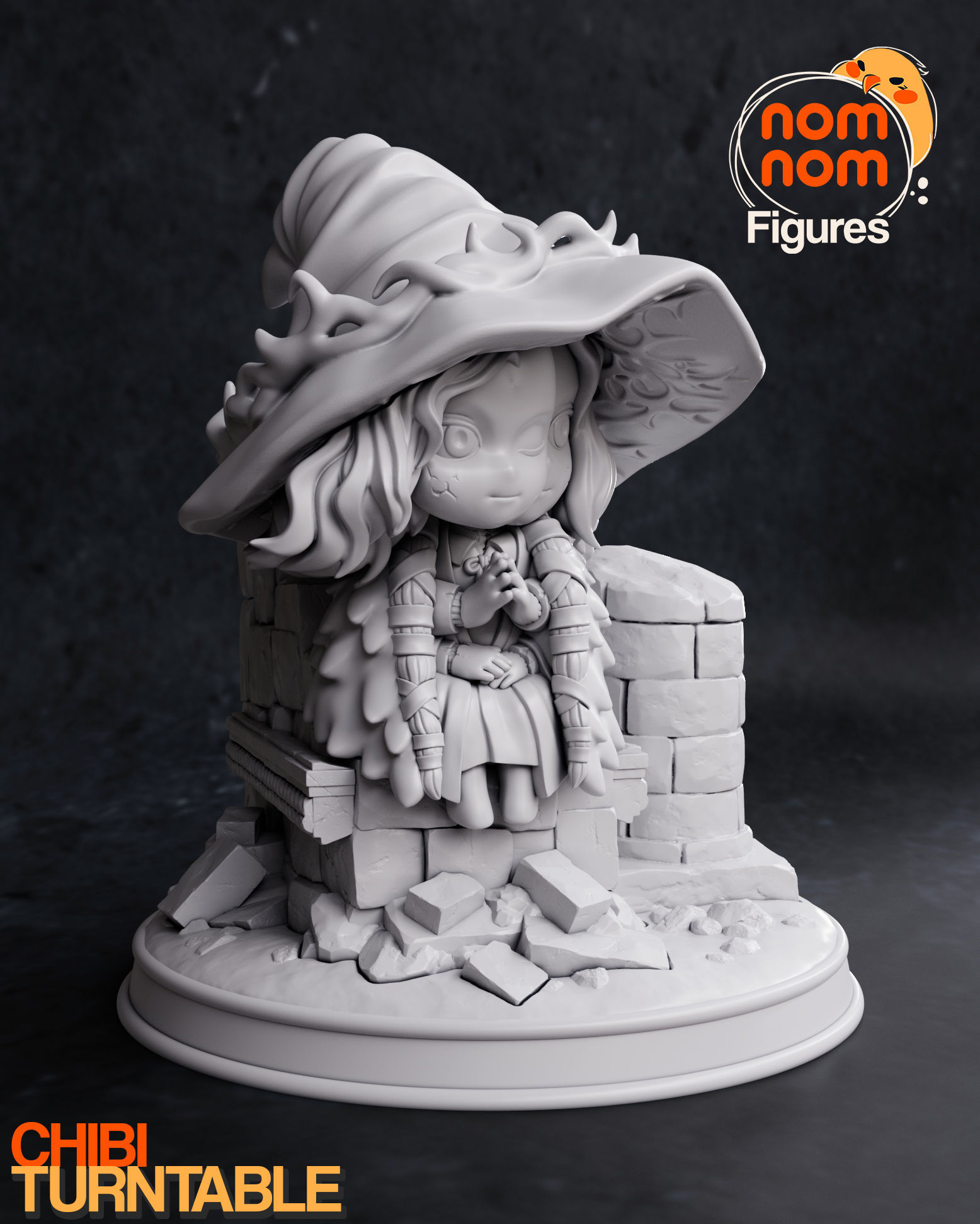 Chibi Ranni from Elden Ring 3D print model_7