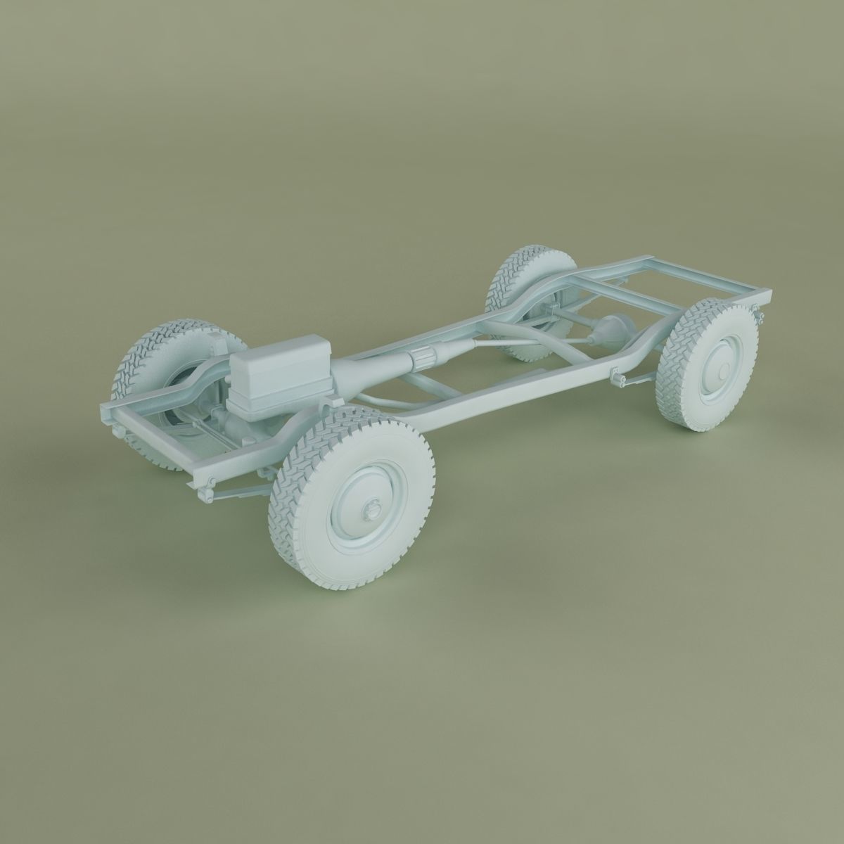 Jeep Jeepster Commando Pick Up 3D model_14