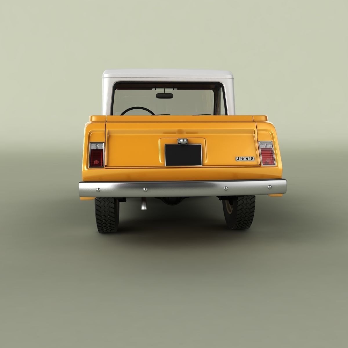 Jeep Jeepster Commando Pick Up 3D model_3
