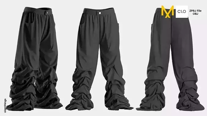 Streetwear Oversize Denim Black