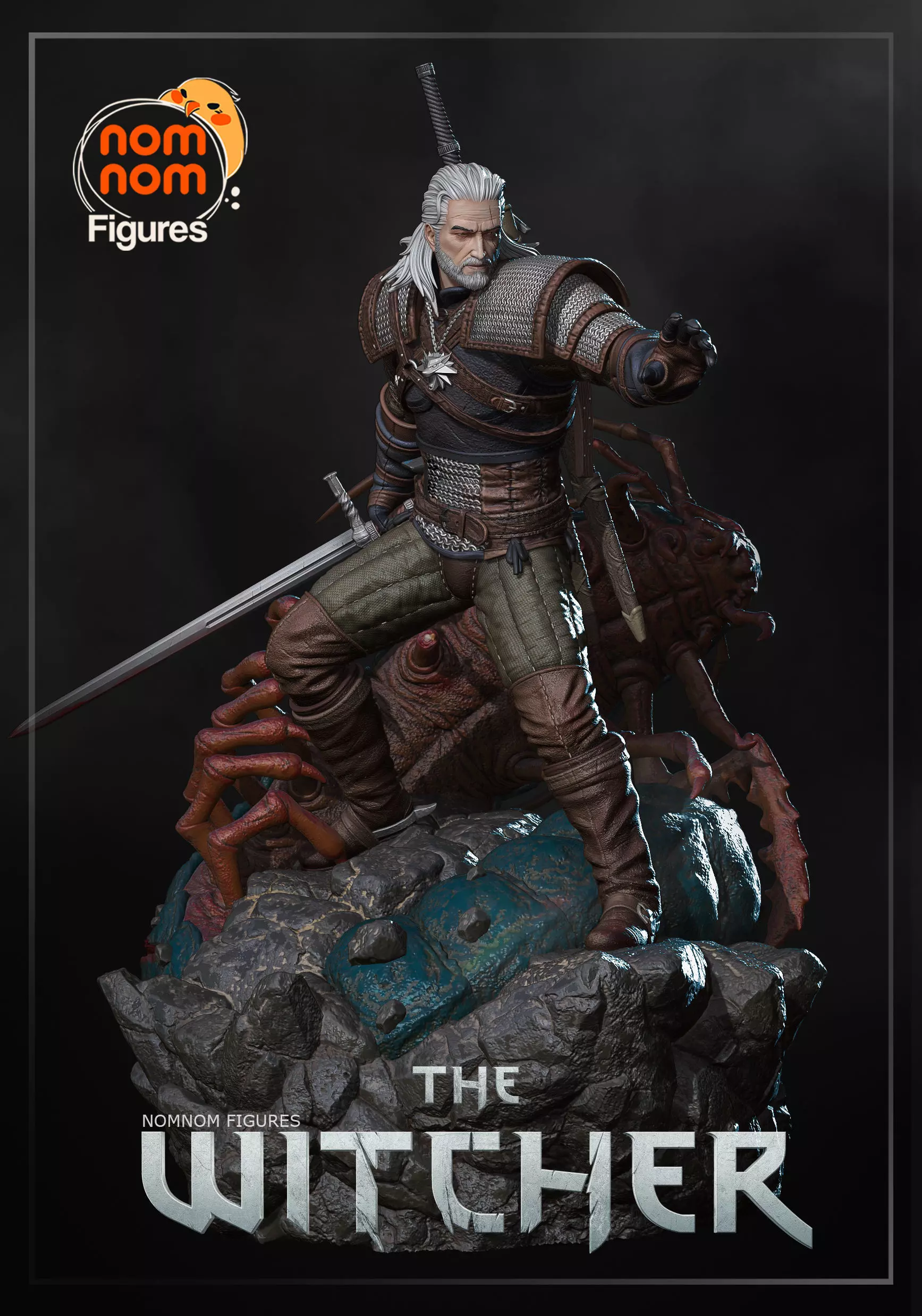Geralt from The Witcher 3D print model_0