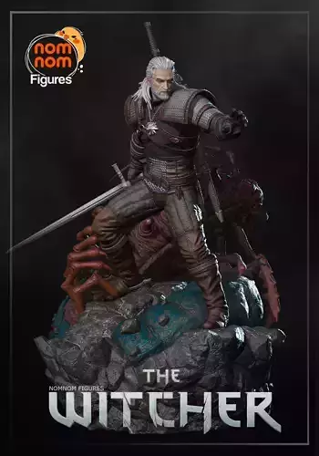 Geralt from The Witcher 3D print model