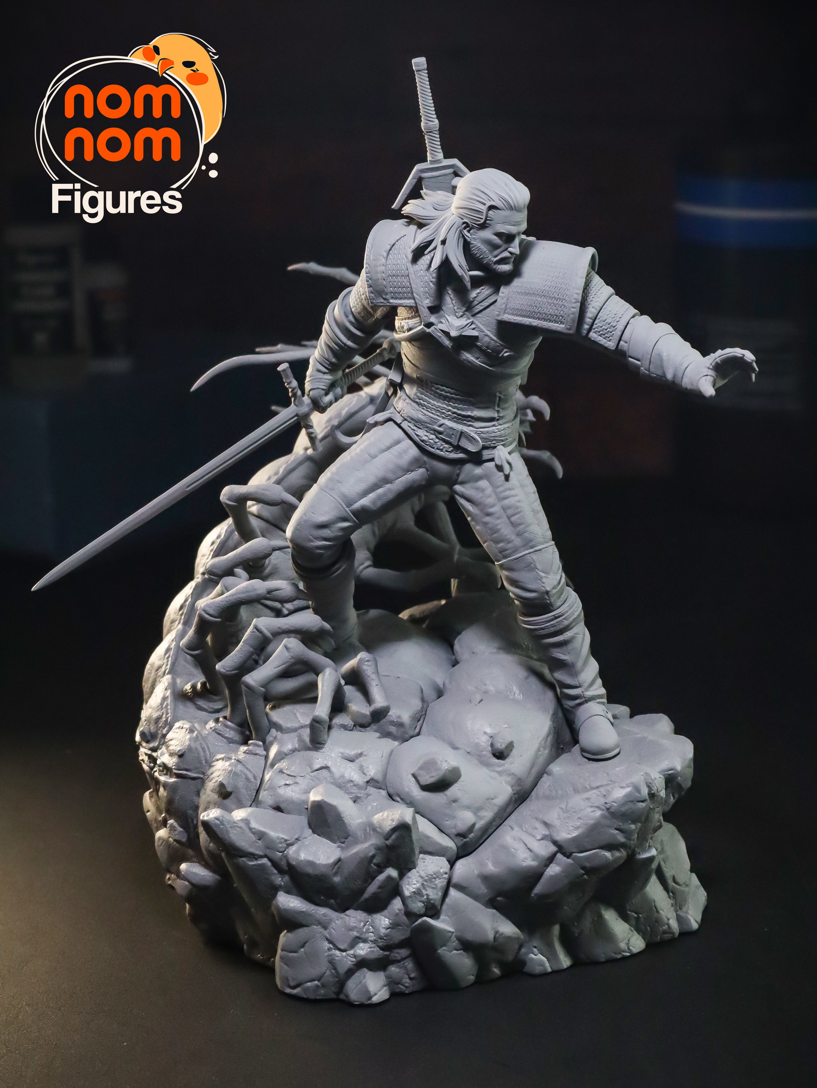 Geralt from The Witcher 3D print model_11