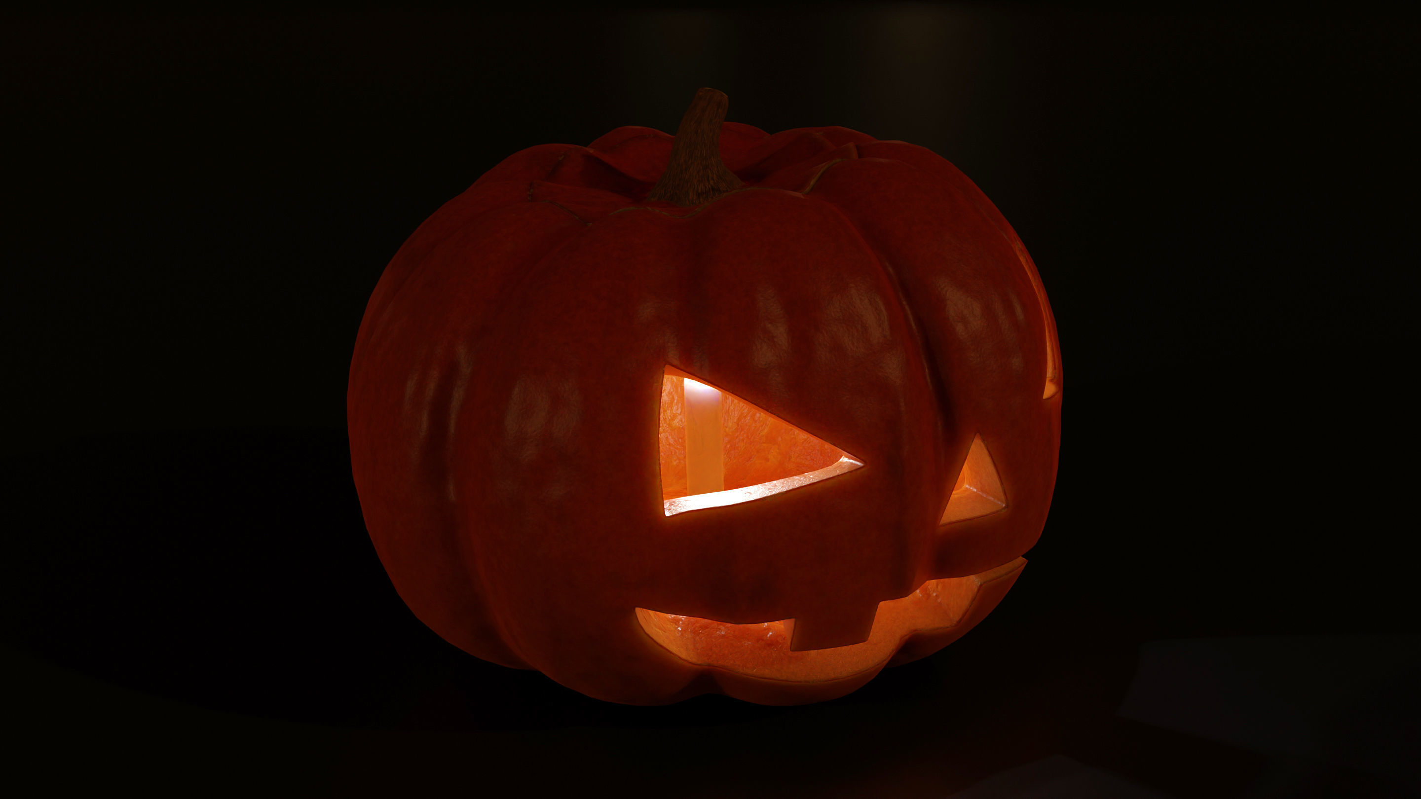 Halloween Pumpkin 3D model_3