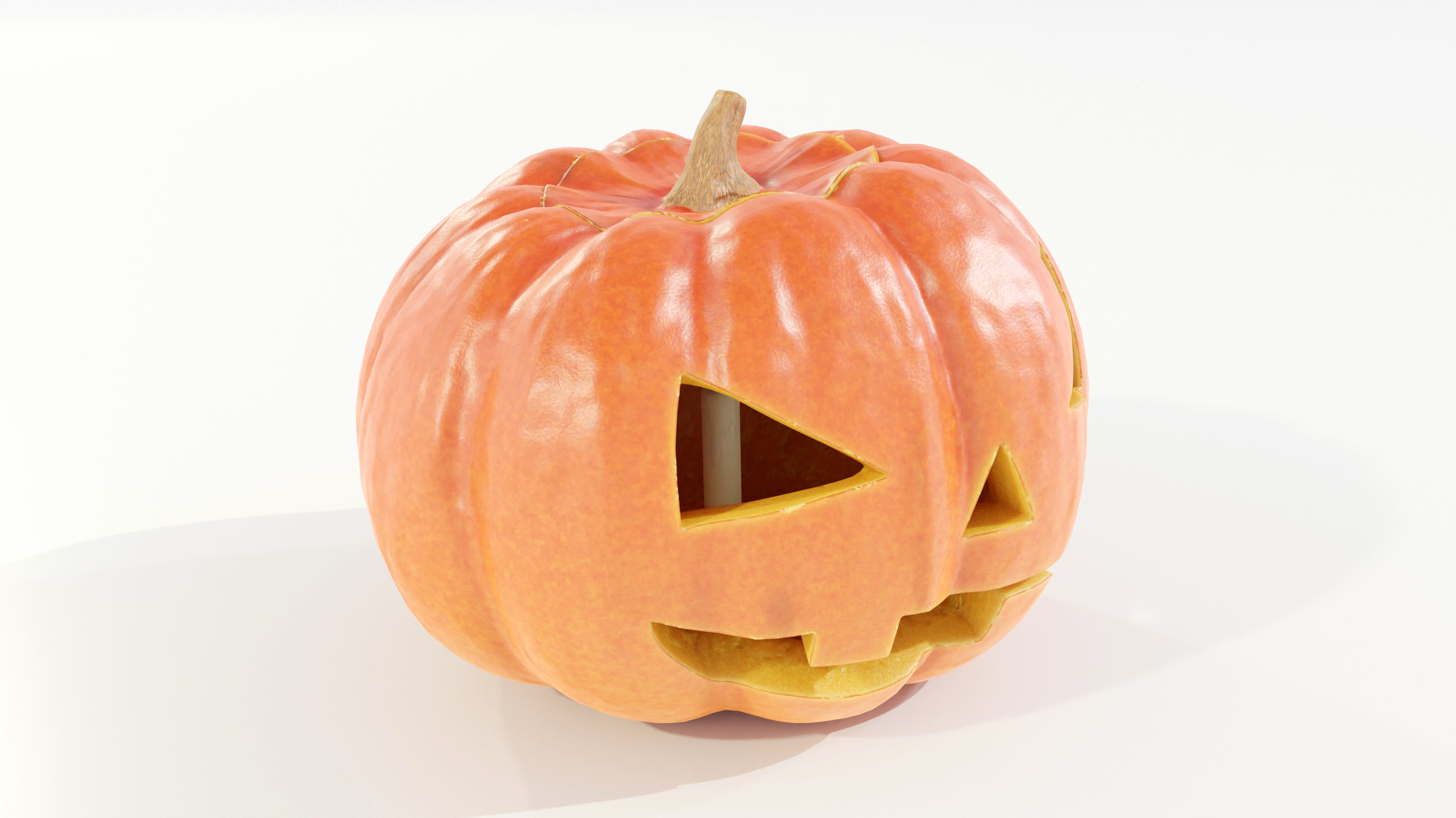 Halloween Pumpkin 3D model_2