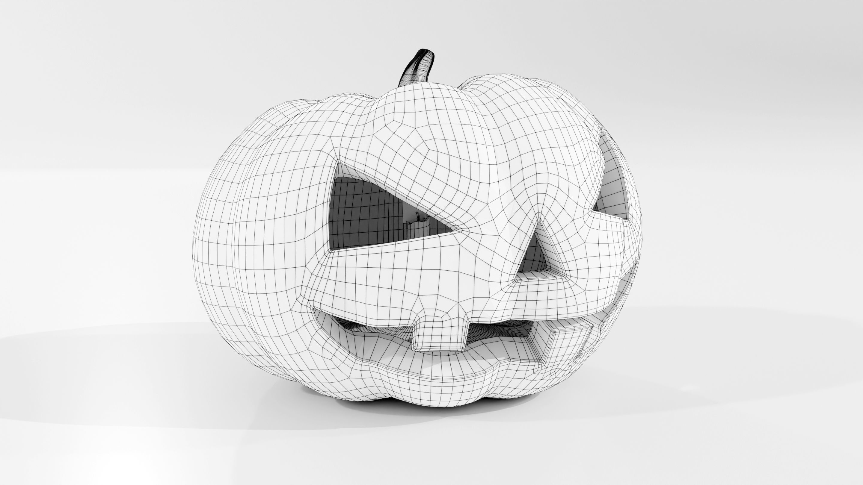 Halloween Pumpkin 3D model_22