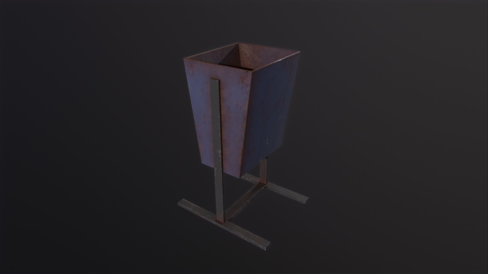 Trash Can 3D Model Low-poly 3D model_3