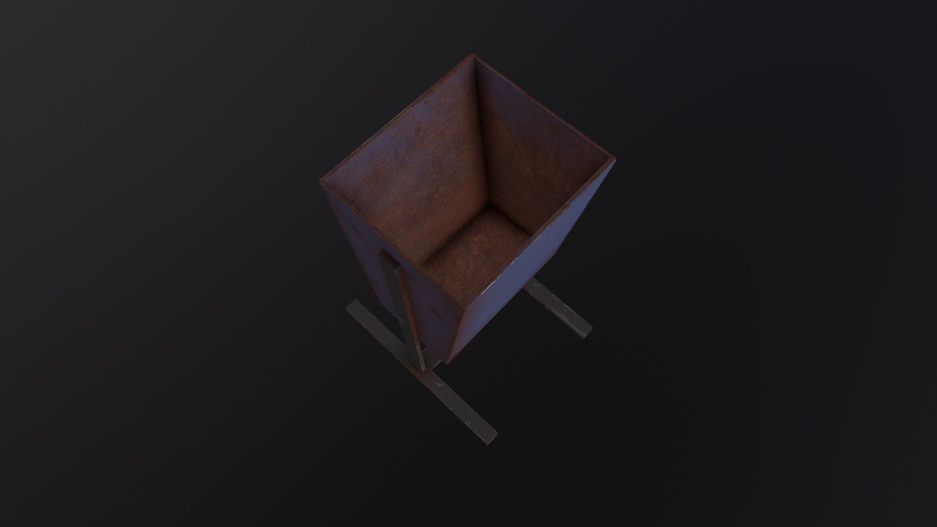 Trash Can 3D Model Low-poly 3D model_6