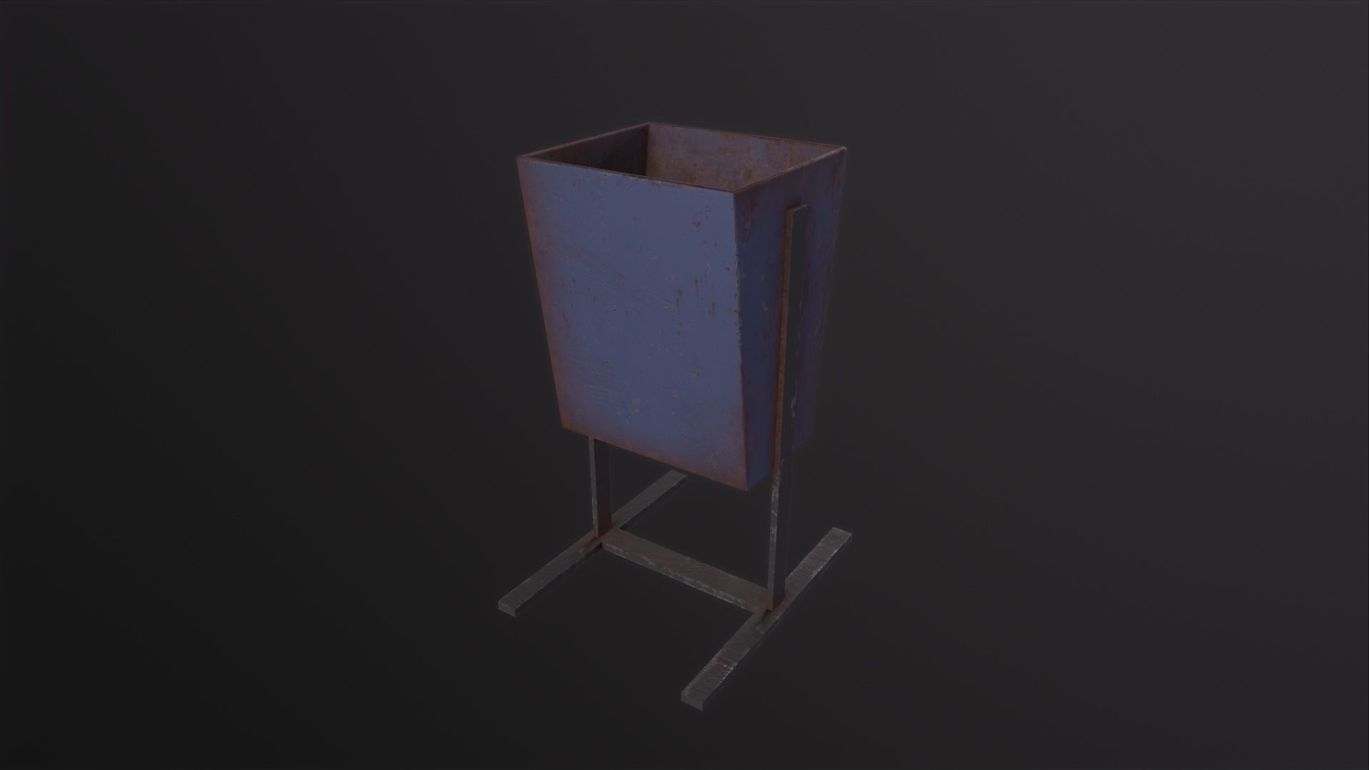 Trash Can 3D Model Low-poly 3D model_4