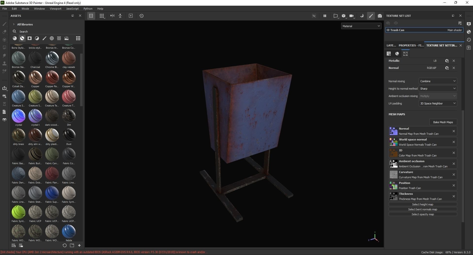 Trash Can 3D Model Low-poly 3D model_7