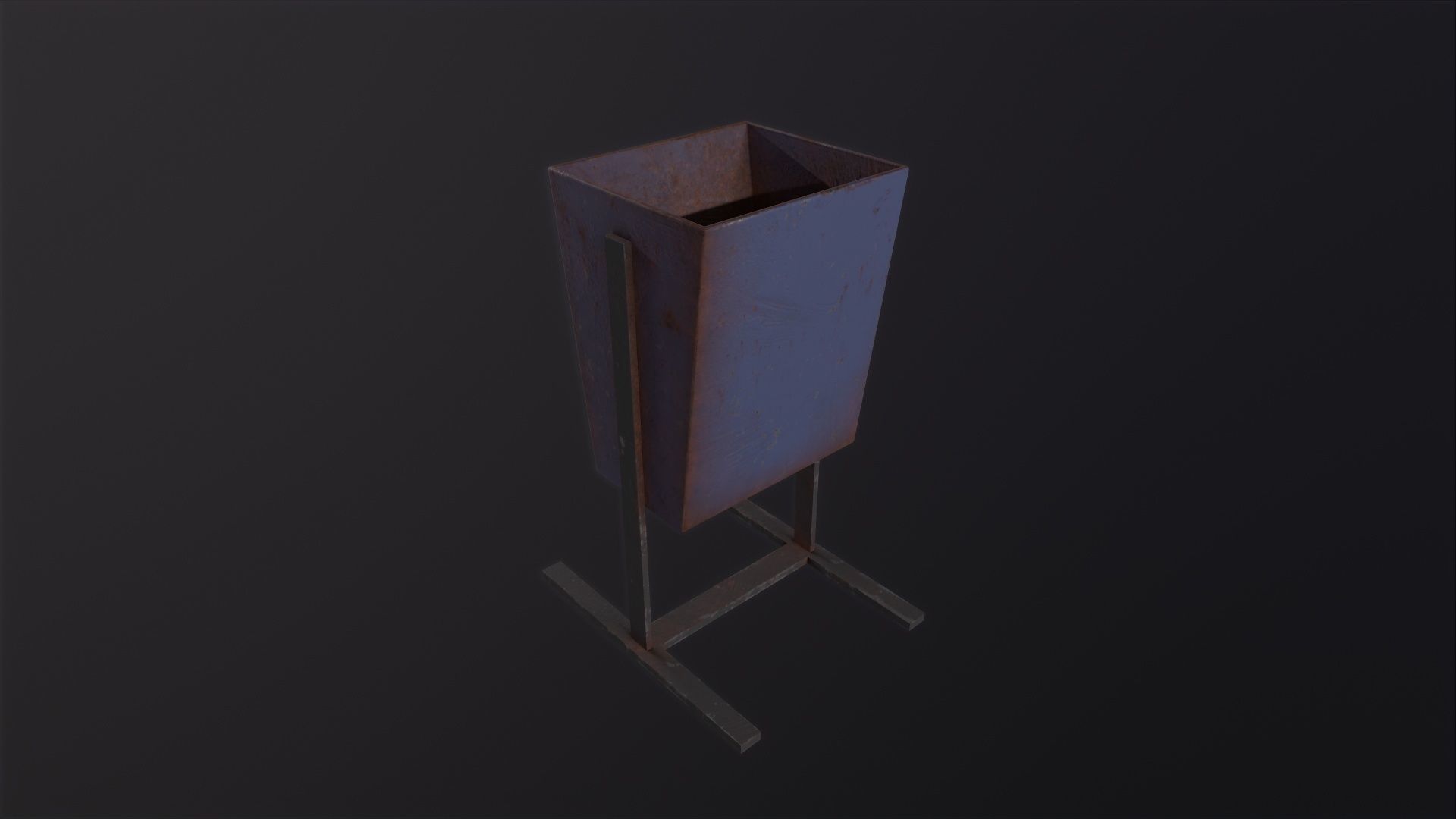 Trash Can 3D Model Low-poly 3D model_5