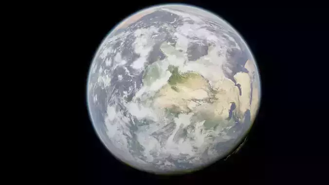 High-Quality Earth Model Rendered in Blender Cycles