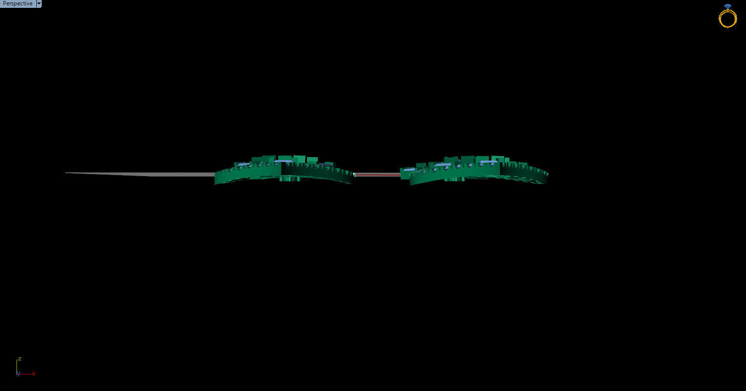 dangle earrings 3D print model_12