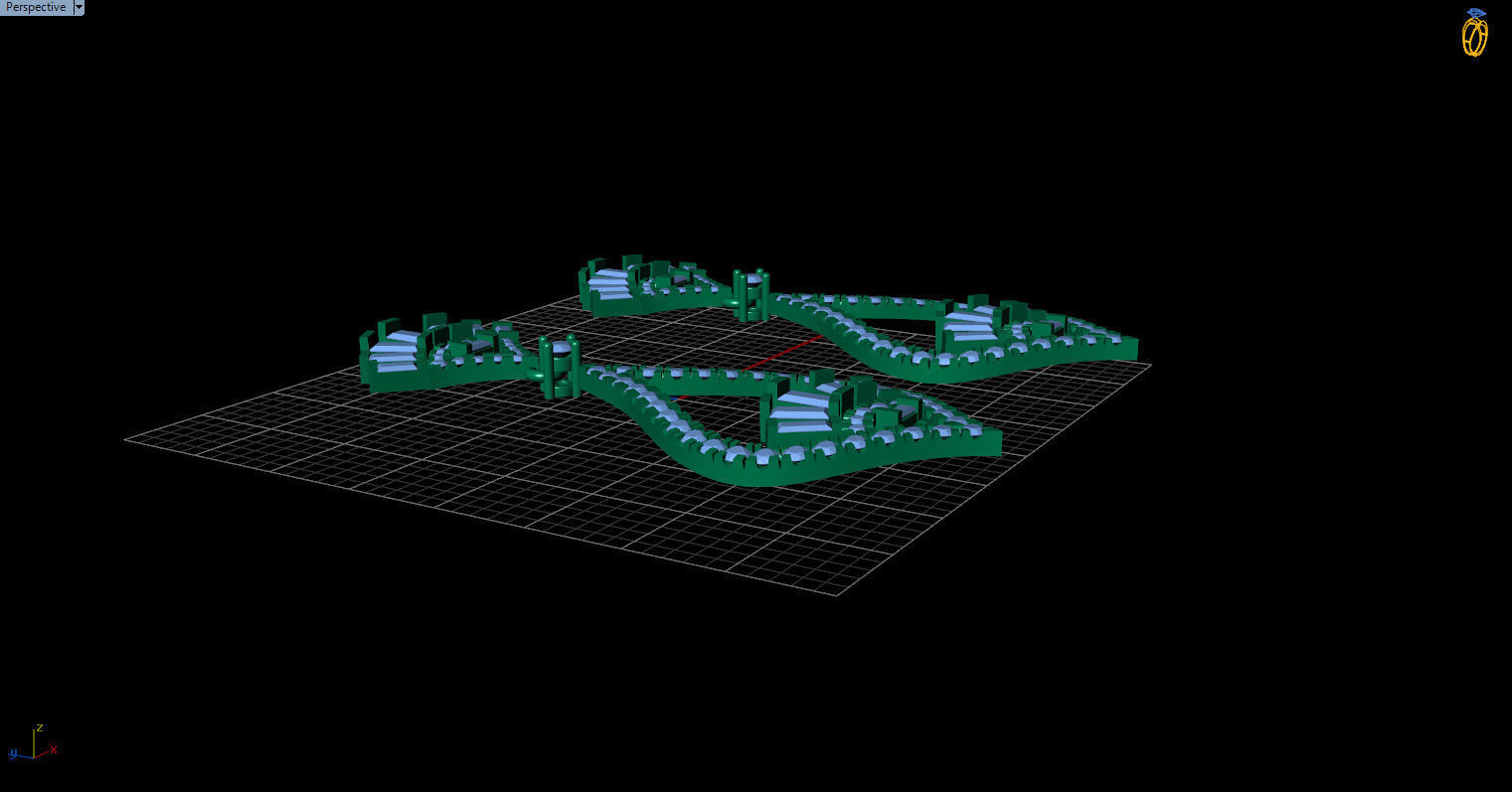 dangle earrings 3D print model_13