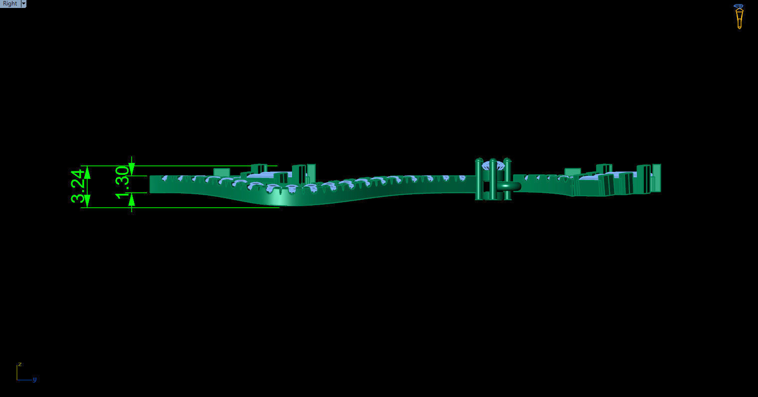 dangle earrings 3D print model_24