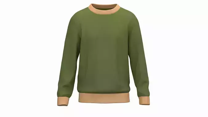 Men Sweatshirt Lowpoly Model