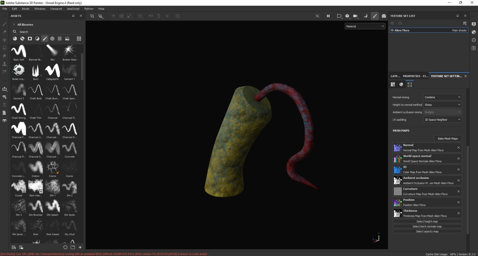 Alien Flora 3D Model Low-poly 3D model_7
