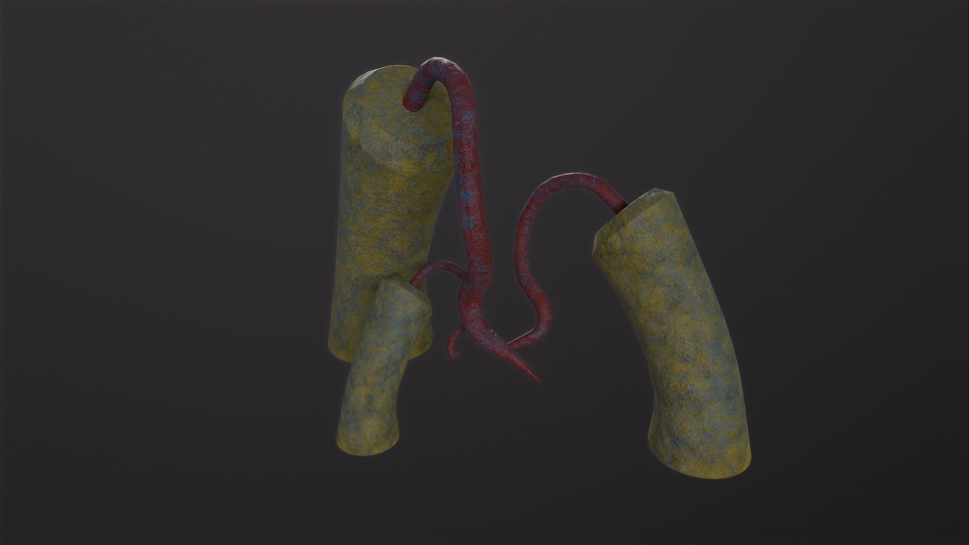 Alien Flora 3D Model Low-poly 3D model_3