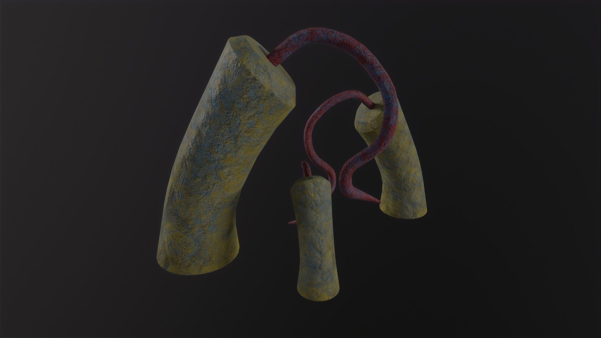 Alien Flora 3D Model Low-poly 3D model_4