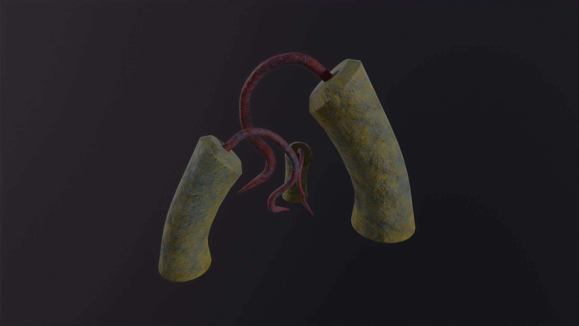 Alien Flora 3D Model Low-poly 3D model_2