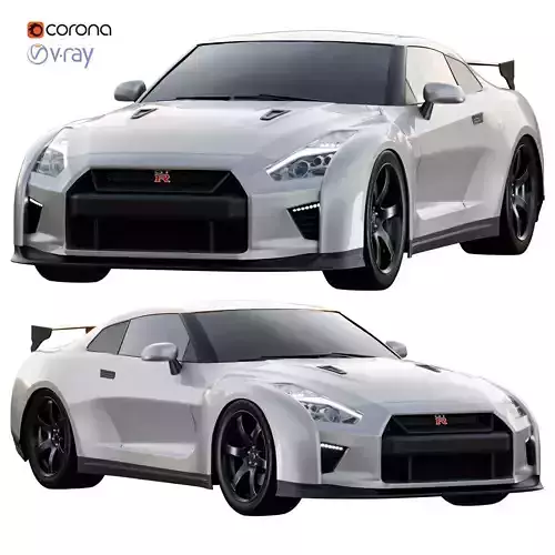 Nissan GTR R35 Vray Corona