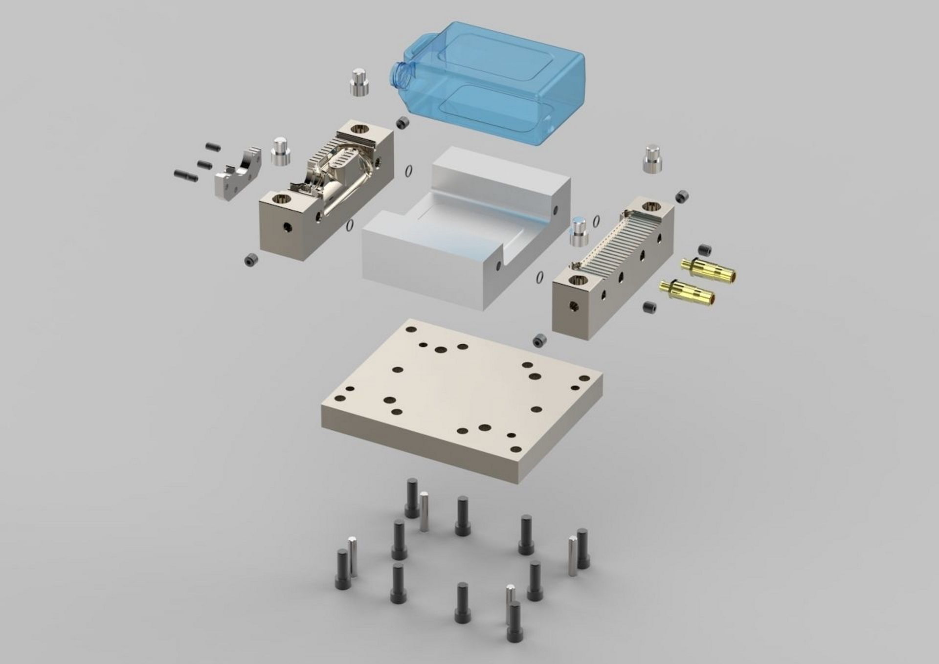 Gallon and Mold 4K 3D model_1