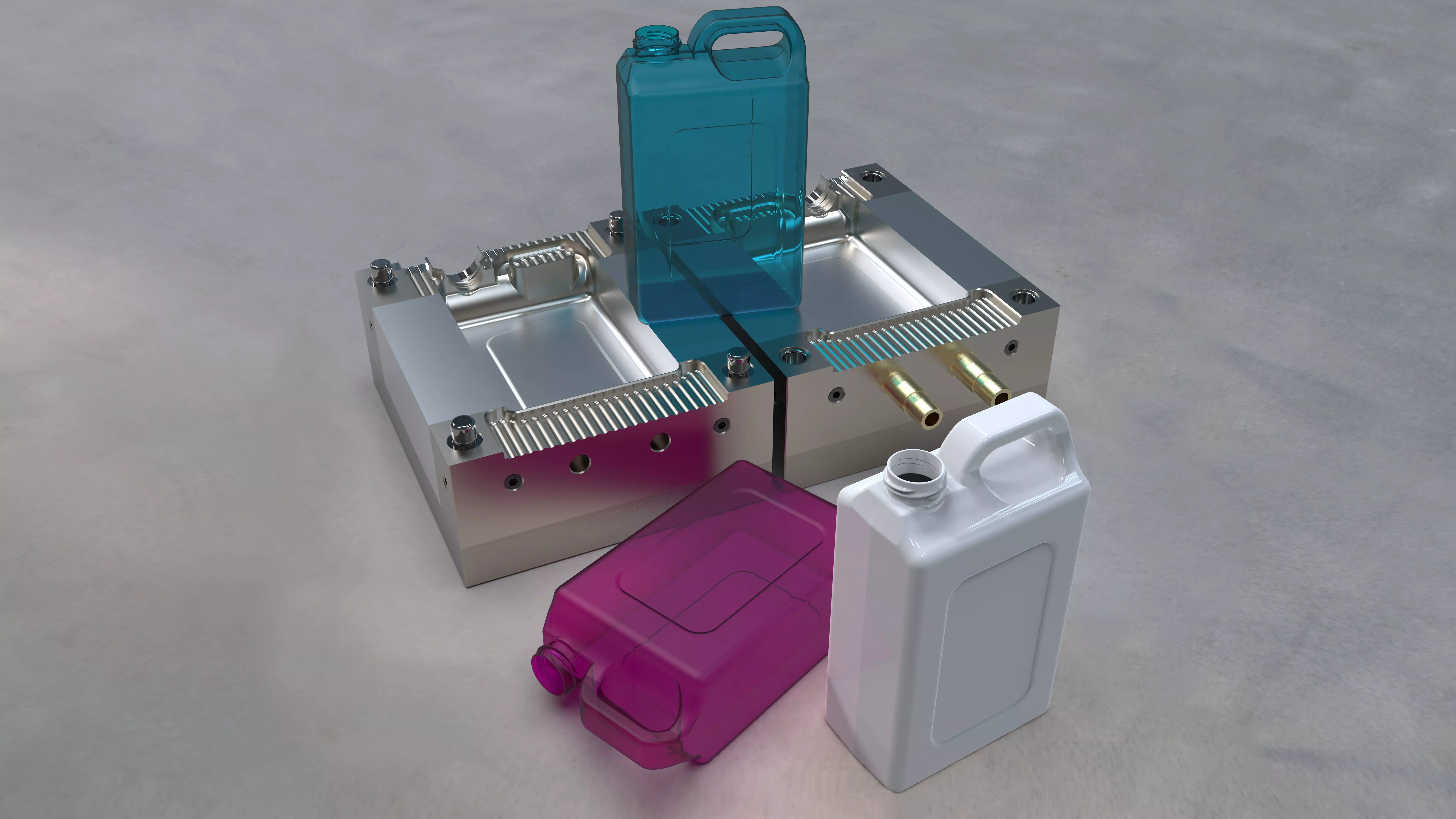 Gallon and Mold 4K 3D model_0