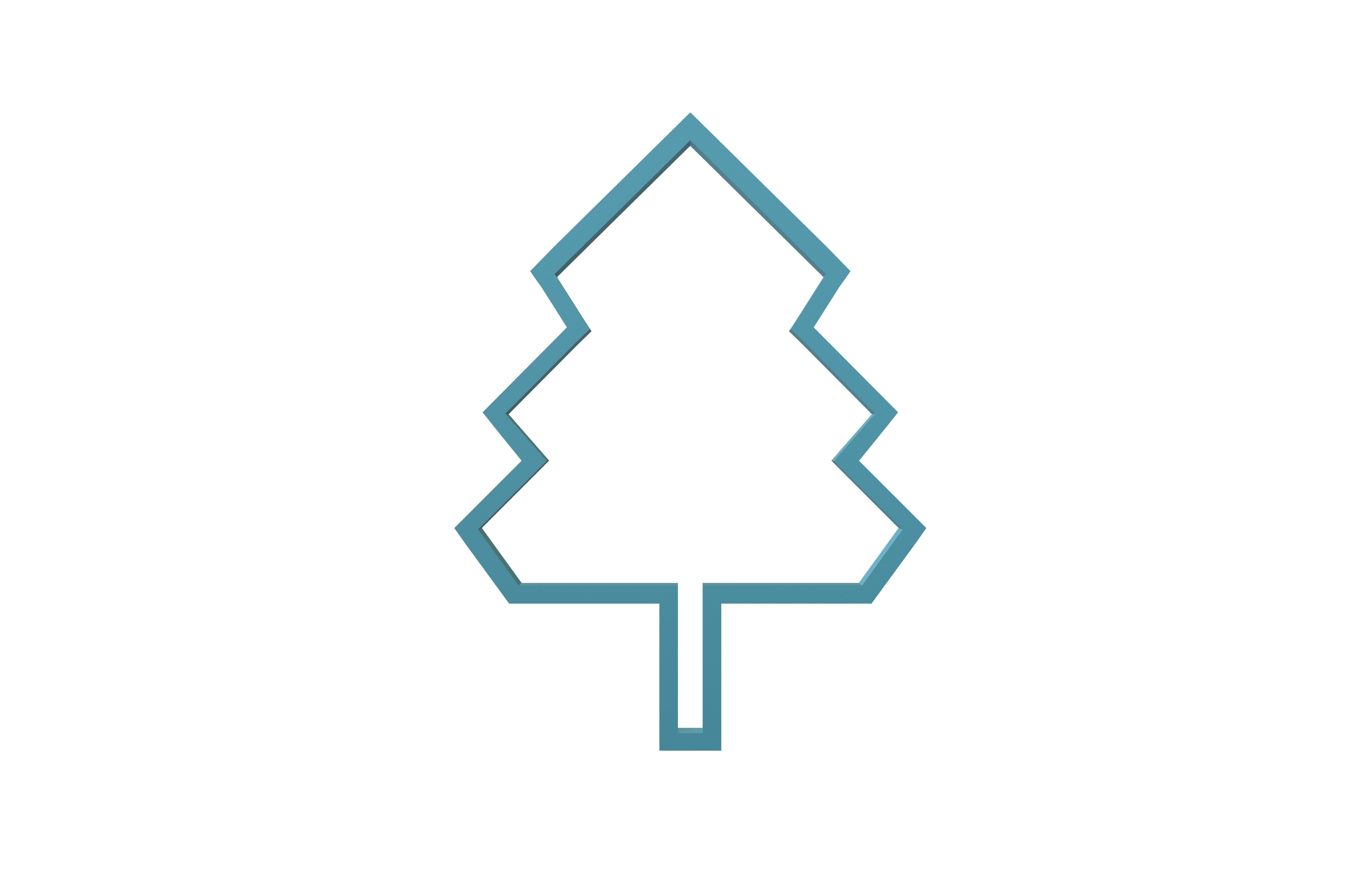 Tree Cookie Cutter v1 002 Low-poly 3D model_1