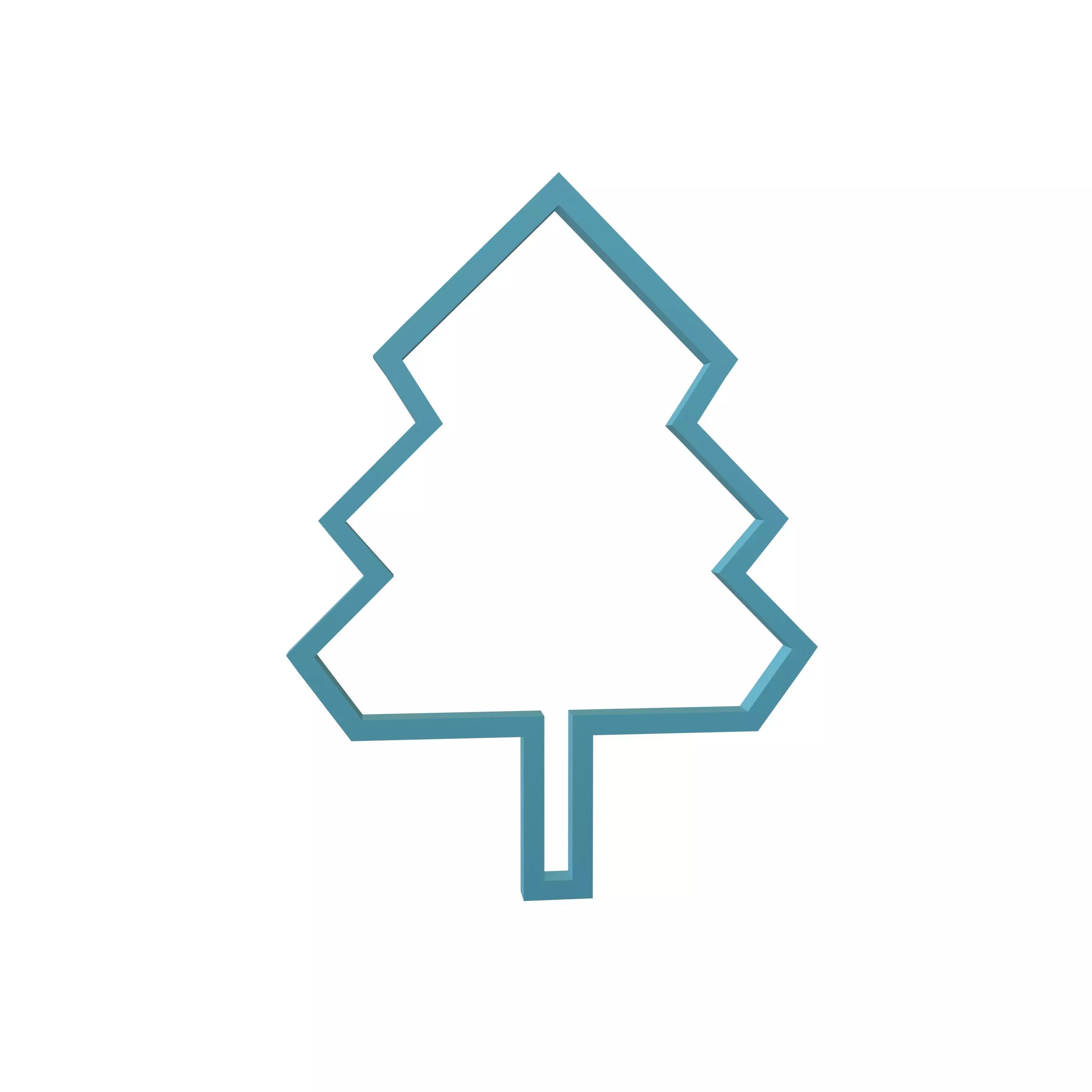 Tree Cookie Cutter v1 002 Low-poly 3D model_0