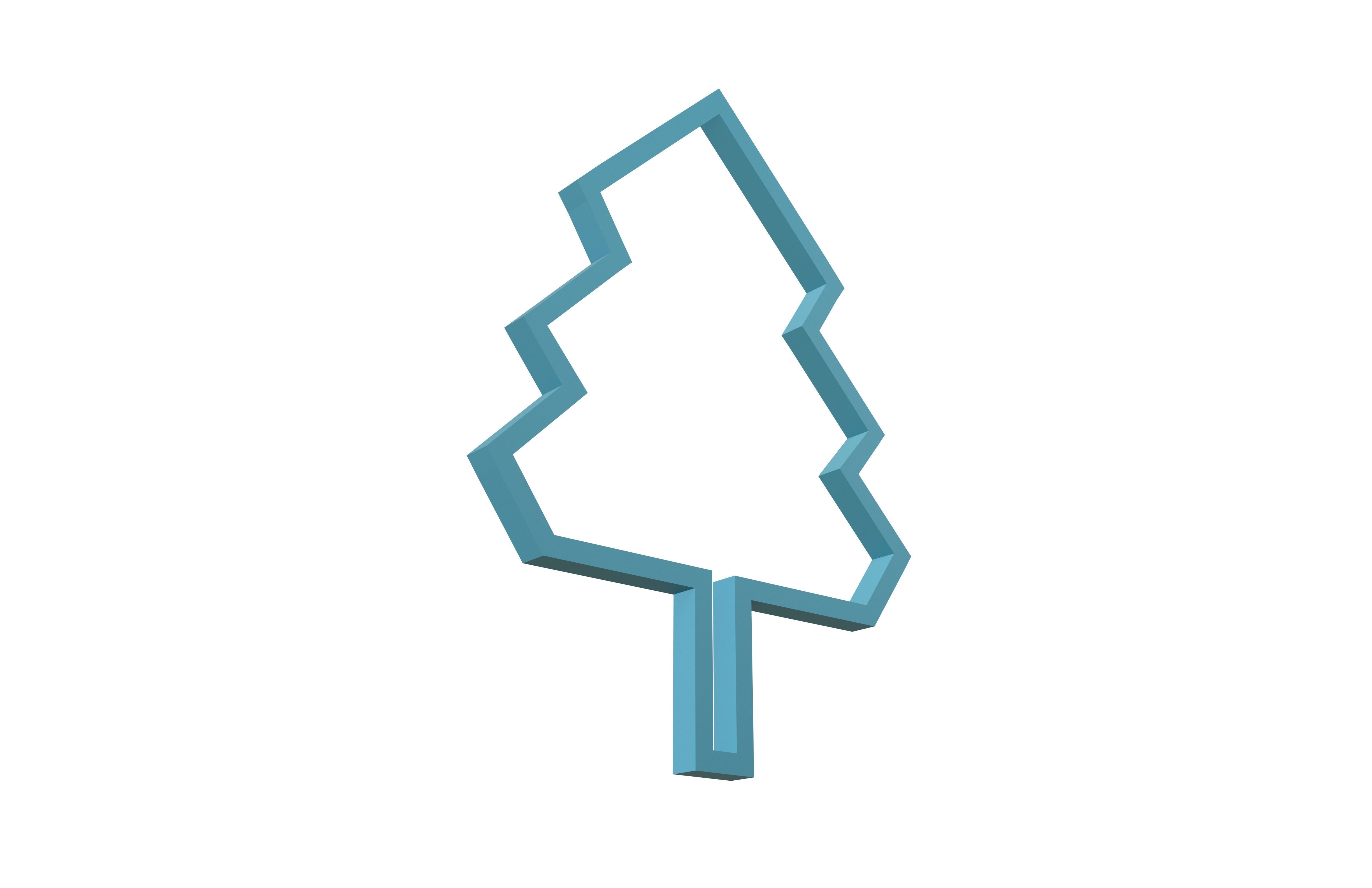 Tree Cookie Cutter v1 002 Low-poly 3D model_2