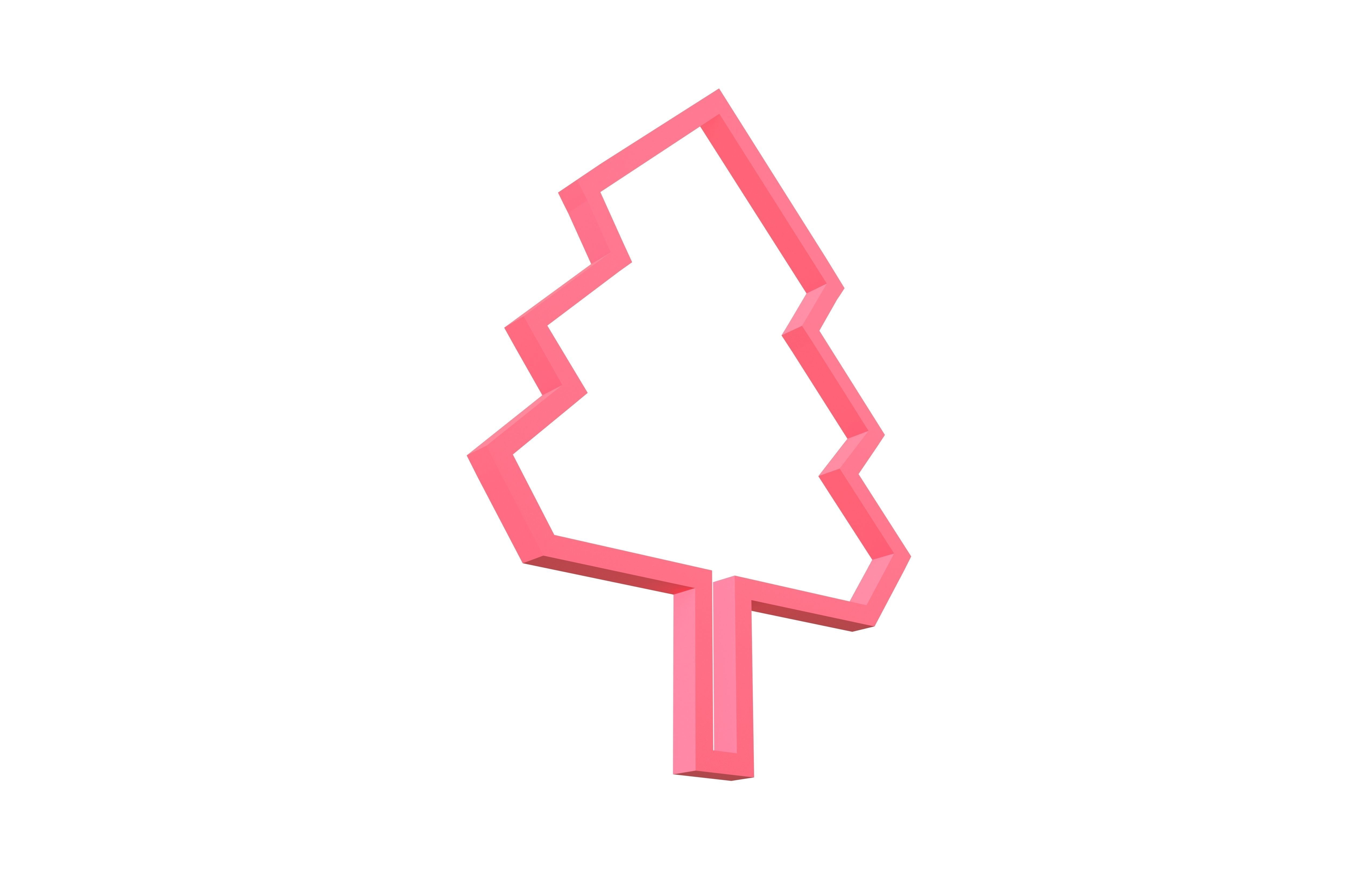 Tree Cookie Cutter v1 003 Low-poly 3D model_2