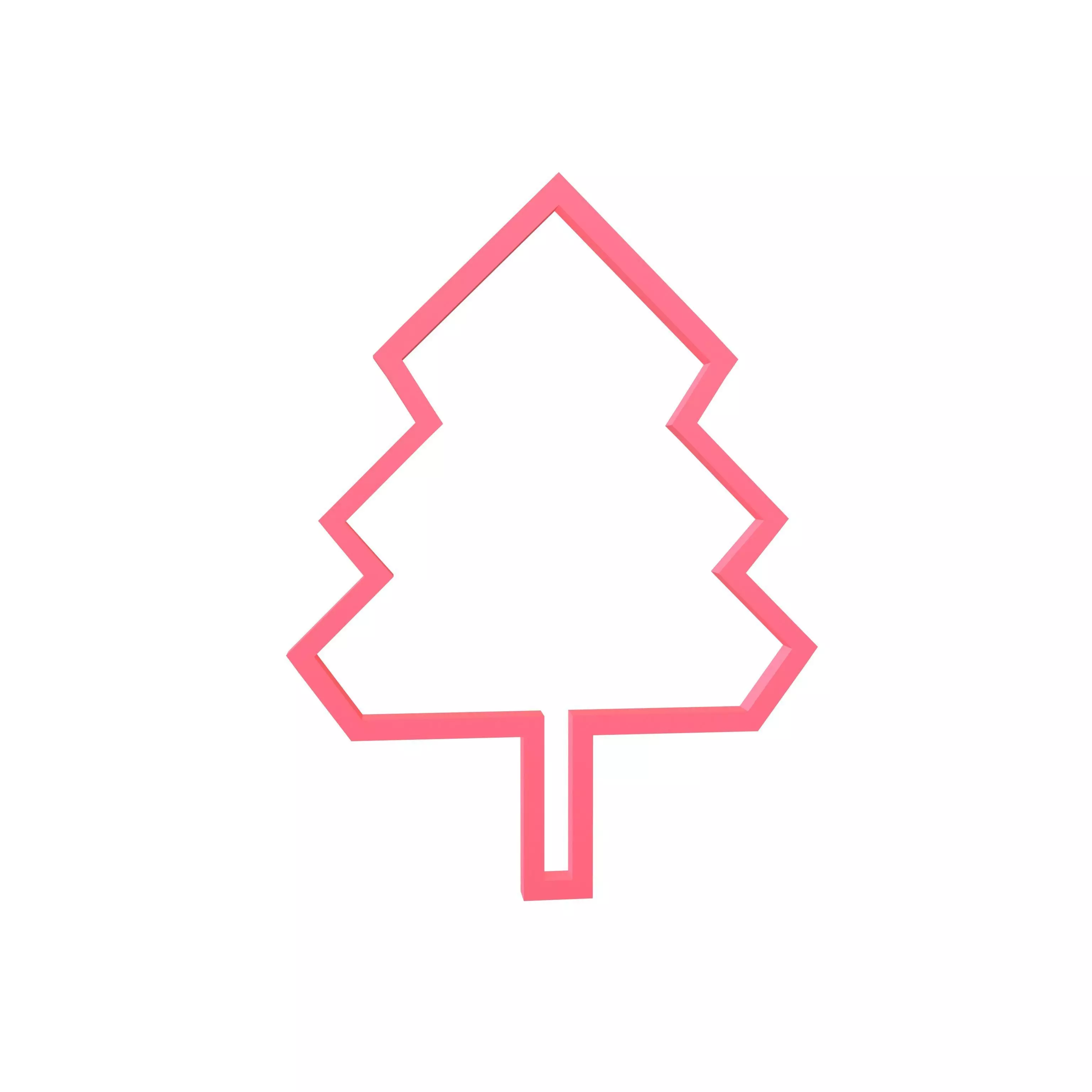 Tree Cookie Cutter v1 003 Low-poly 3D model_0