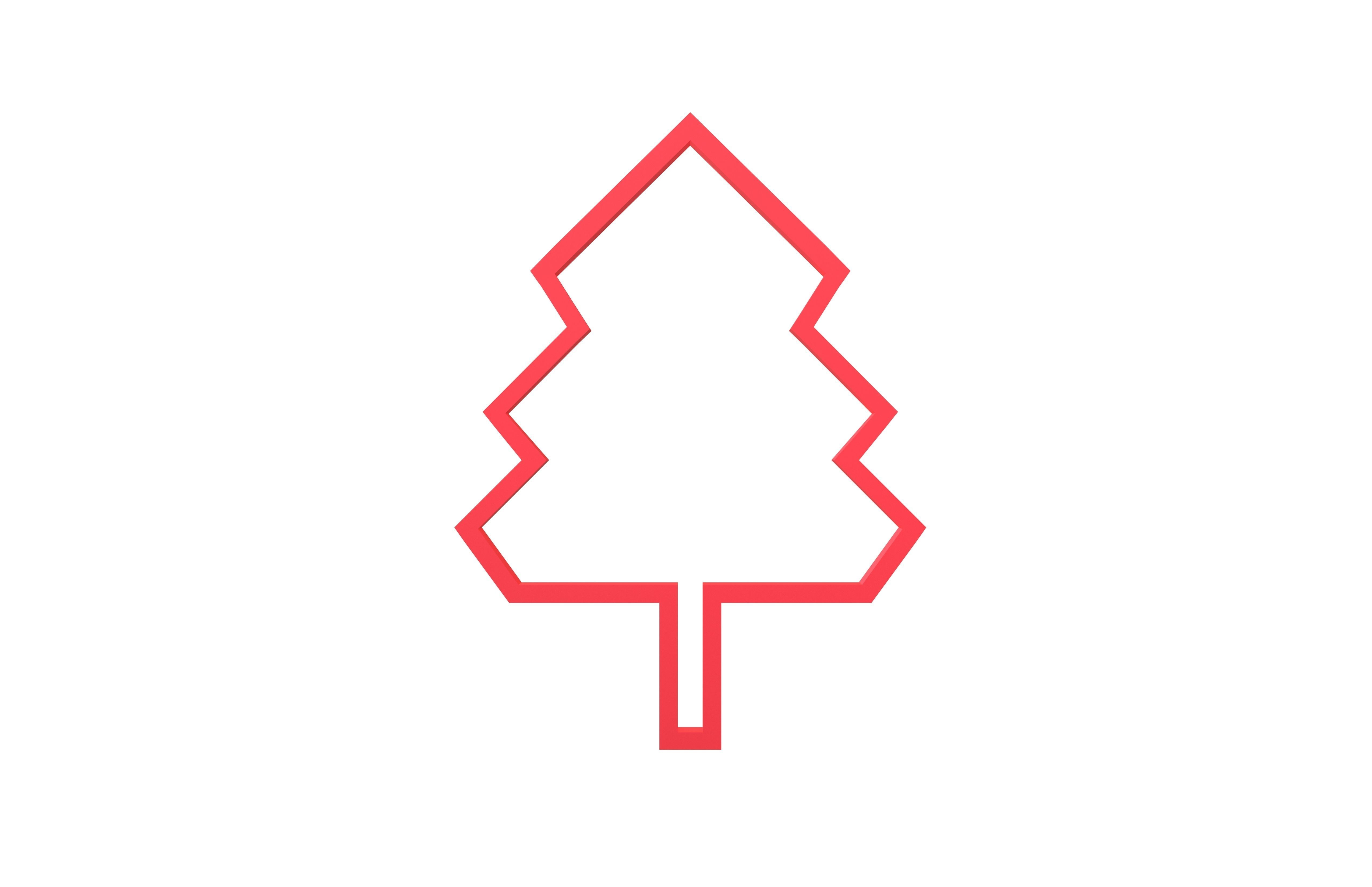 Tree Cookie Cutter v1 004 Low-poly 3D model_1