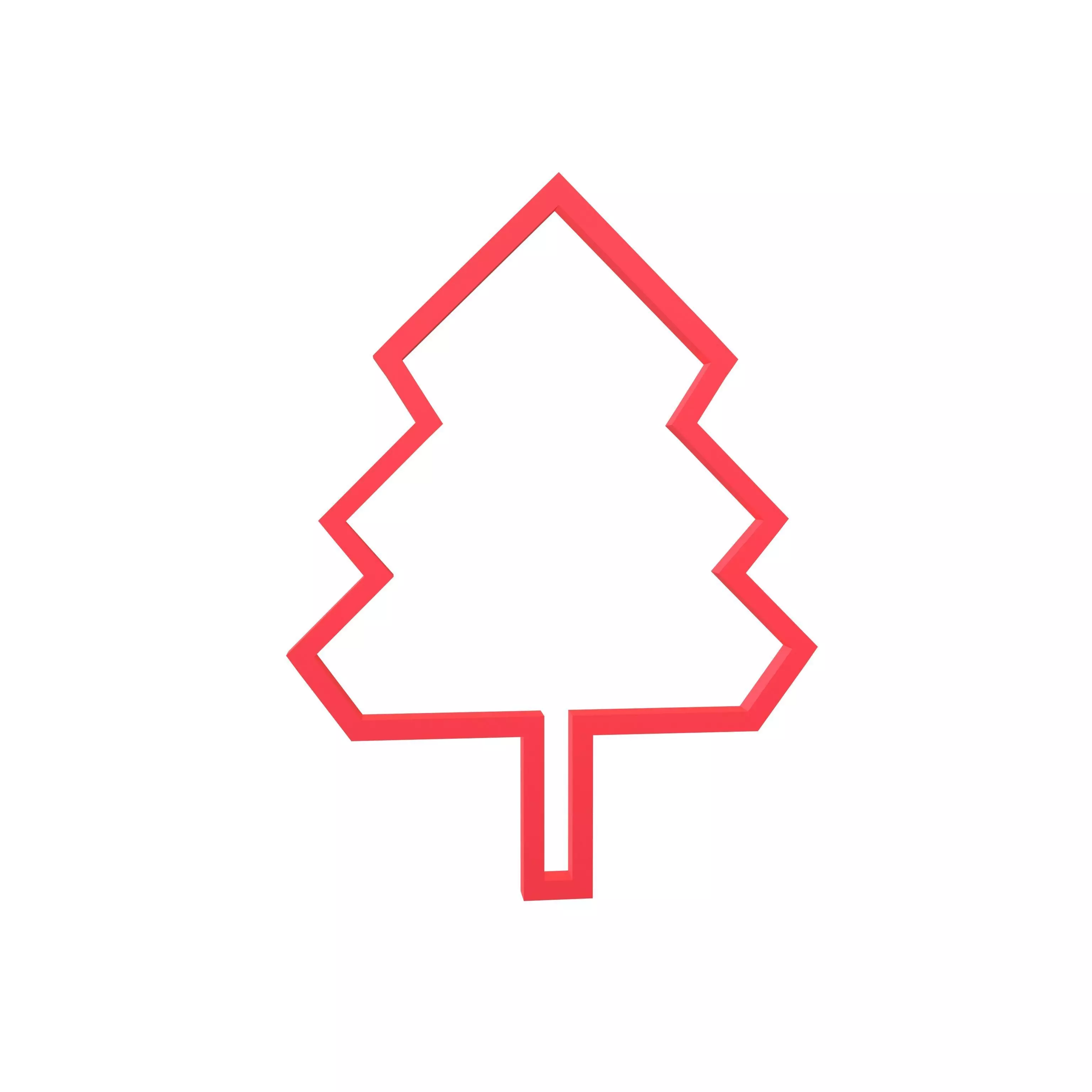 Tree Cookie Cutter v1 004 Low-poly 3D model_0