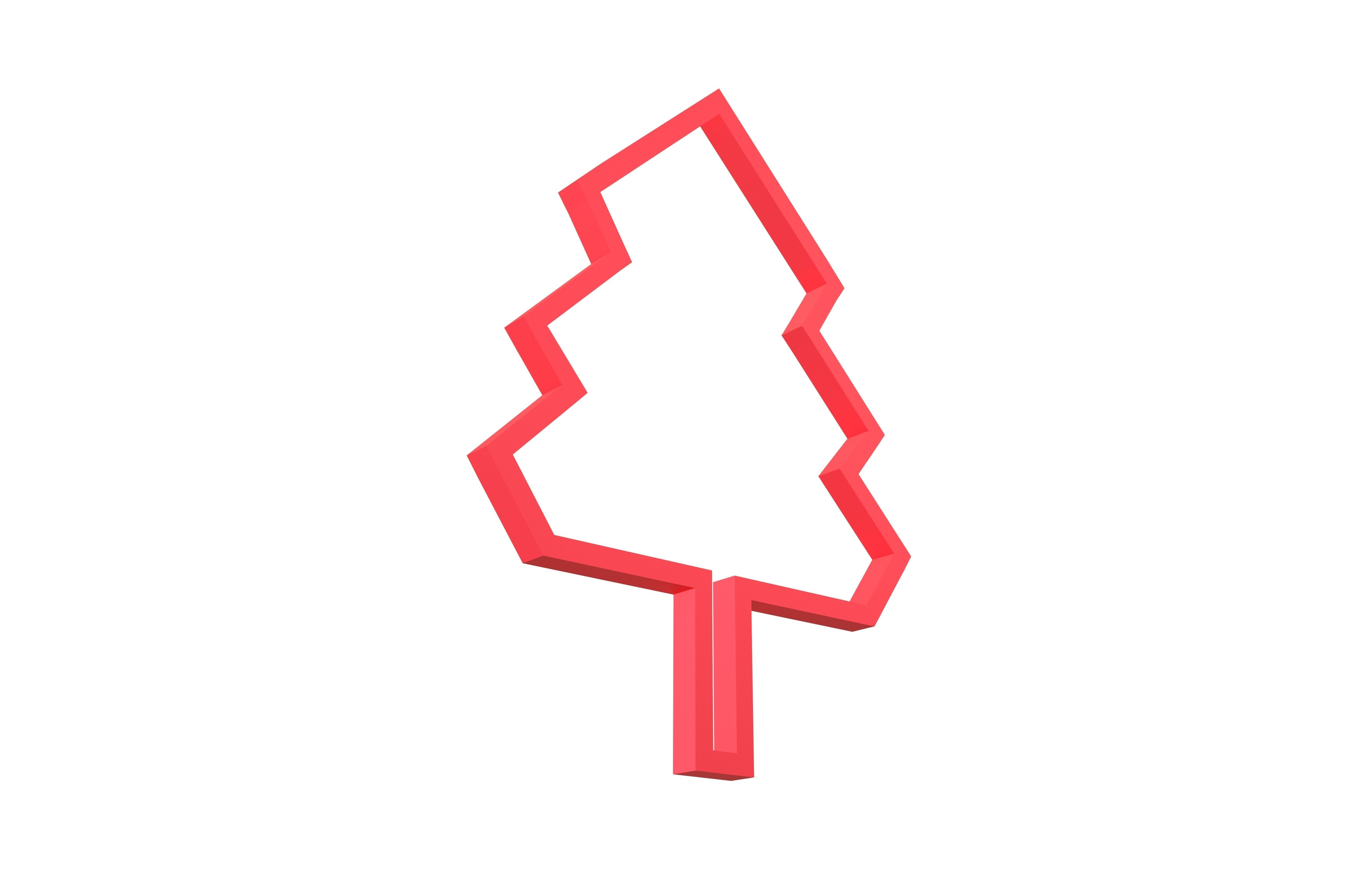 Tree Cookie Cutter v1 004 Low-poly 3D model_2